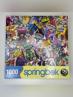 Springbok "Comic Books Galore" 1000 Piece Jigsaw Puzzle Complete